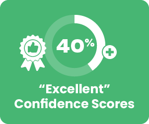 40%+ Excellent Confidence Scores