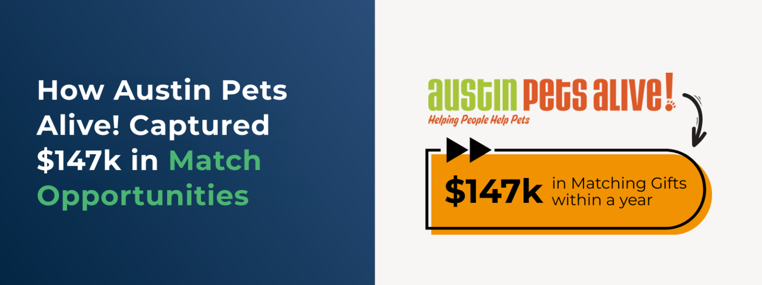 How Austin Pets Alive! Identified $147k in Match Opportunities