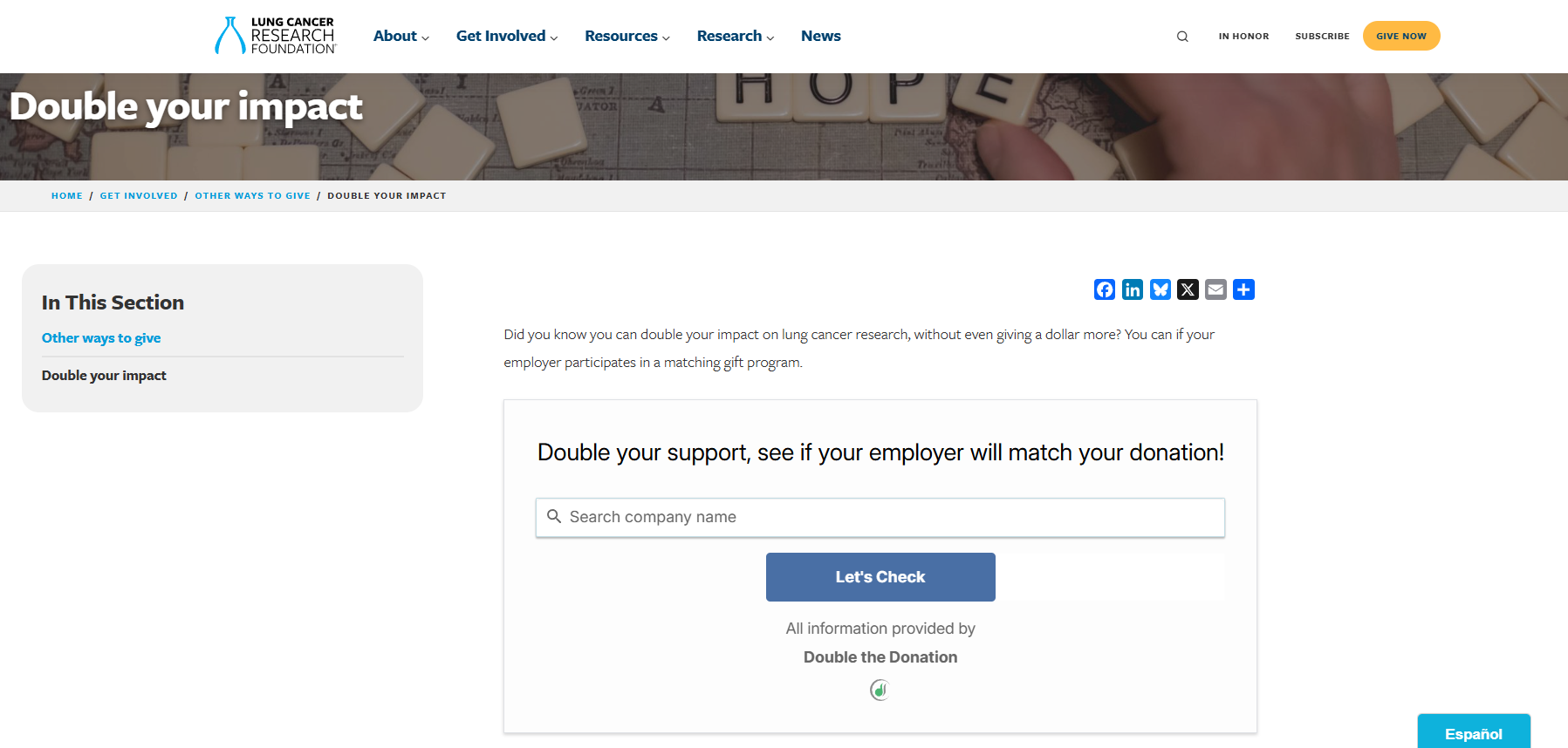 How LCRS uncovered more match-eligible dollars using their matching gift web page