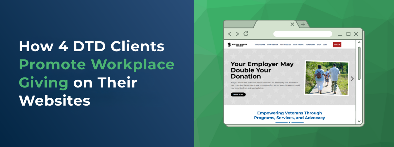 How 4 DTD Clients Promote Workplace Giving on Their Websites