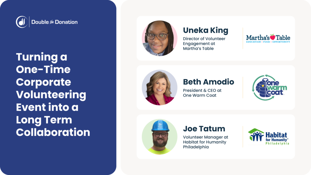 Turning a One-Time Corporate Volunteering Event into a Long Term Collaboration Turning a One-Time Corporate Volunteering Event into a Long Term Collaboration