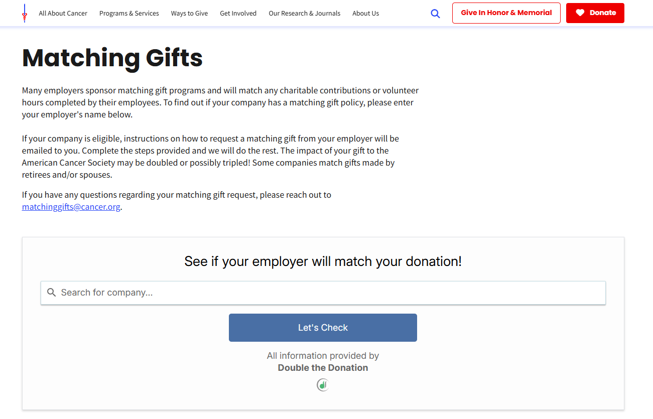 The American Cancer Society is an Atlanta-based nonprofit that is doing workplace fundraising well.