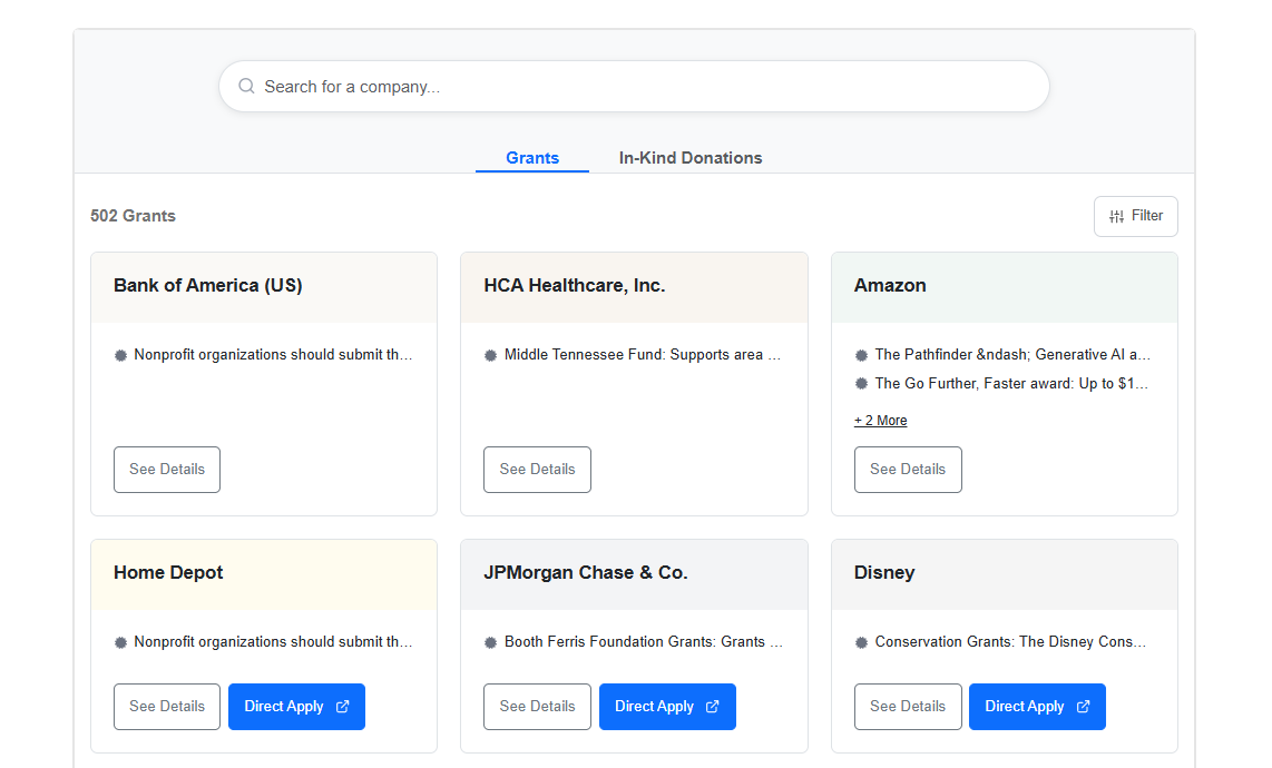 Double the Donation's sponsorship directory integrates with many leading charity auction fundraising tools. Double the Donation's sponsorship directory integrates with many leading charity auction fundraising tools.