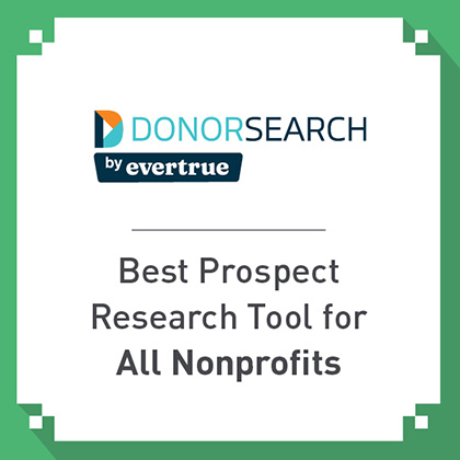 prospect research tools_donorsearch logo DonorSearch's logo