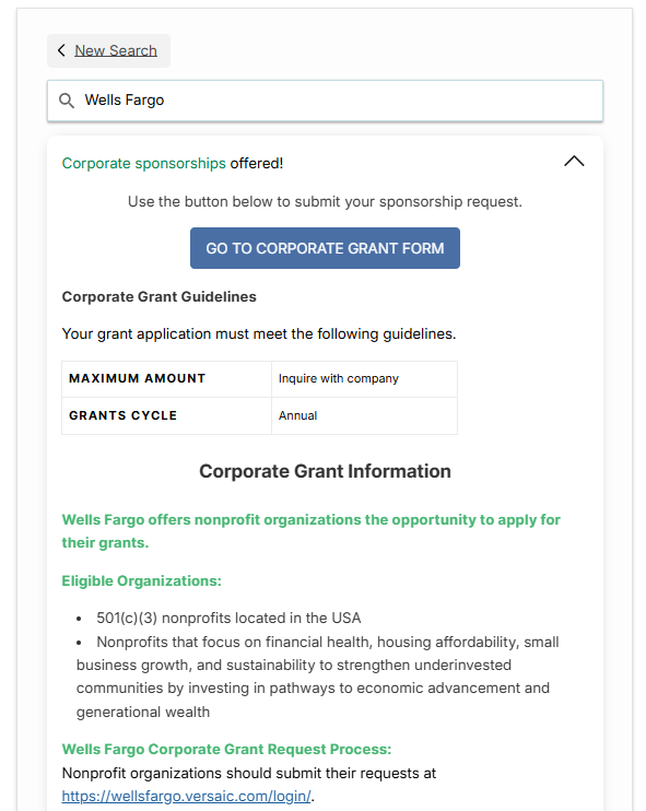 Double the Donation Sponsorships Plugin Search Tool Example Double the Donation Sponsorships Plugin Search Tool Example