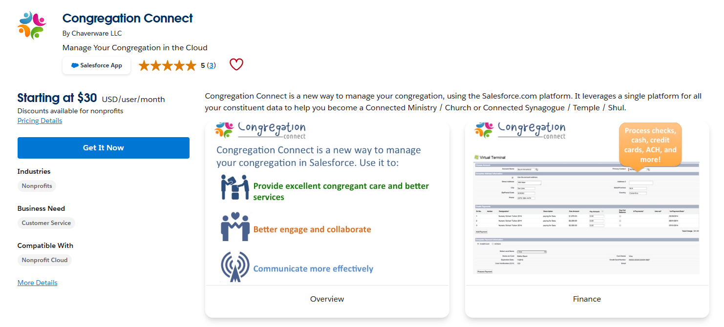 Top Salesforce Apps for Nonprofits - Congregation Connect