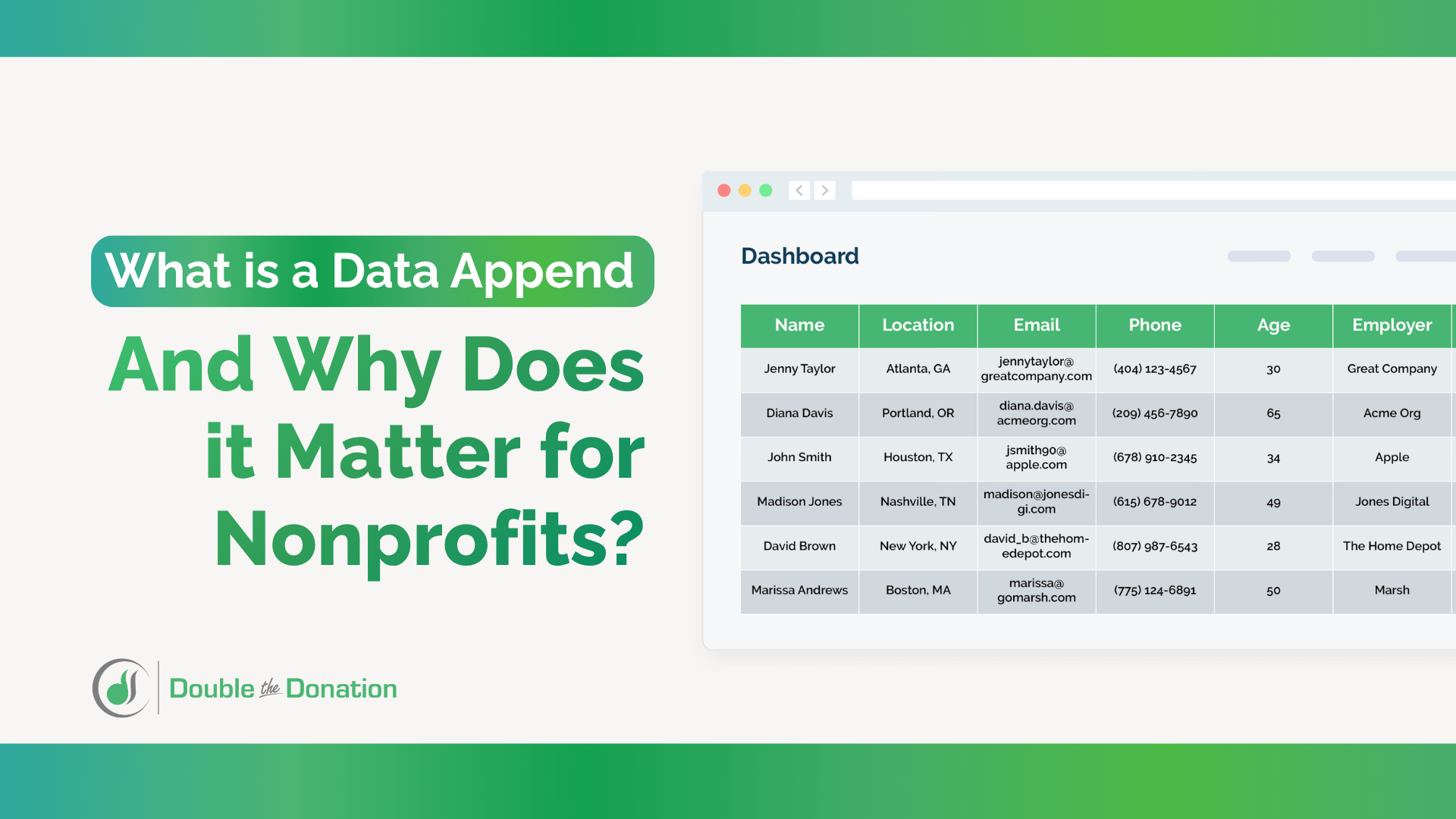 What Is a Data Append, and Why Does It Matter for Nonprofits? Answered here.