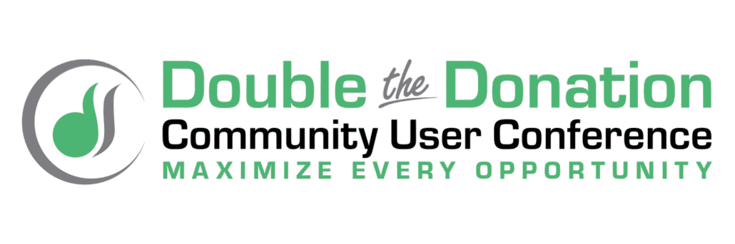 Double the Donation Community User Conference logo